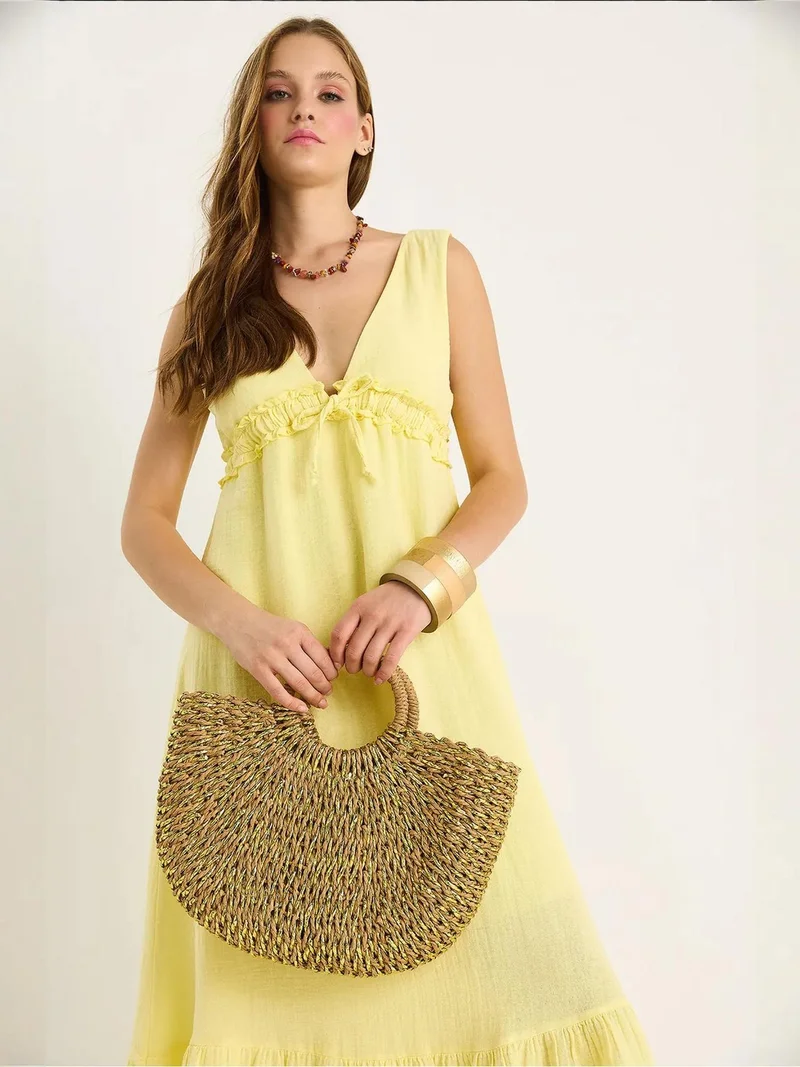 Bianco Lucci LUCCI Textile Shoulder Bag