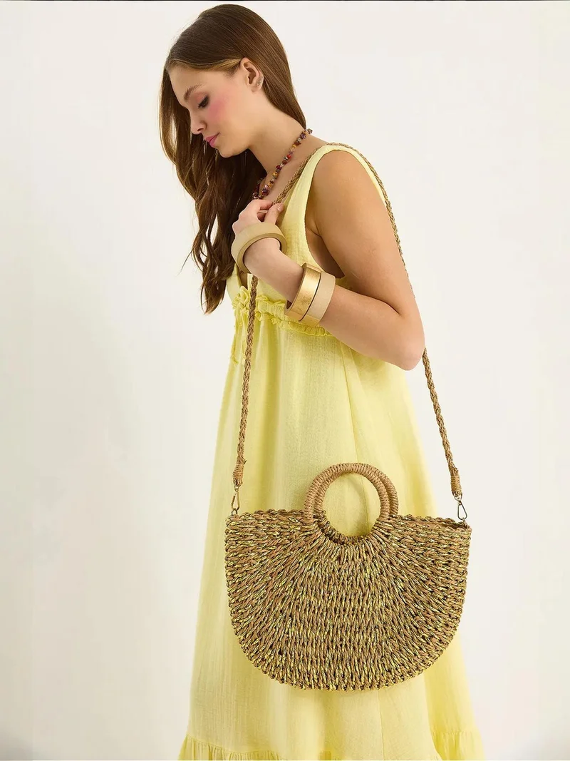 Bianco Lucci LUCCI Textile Shoulder Bag