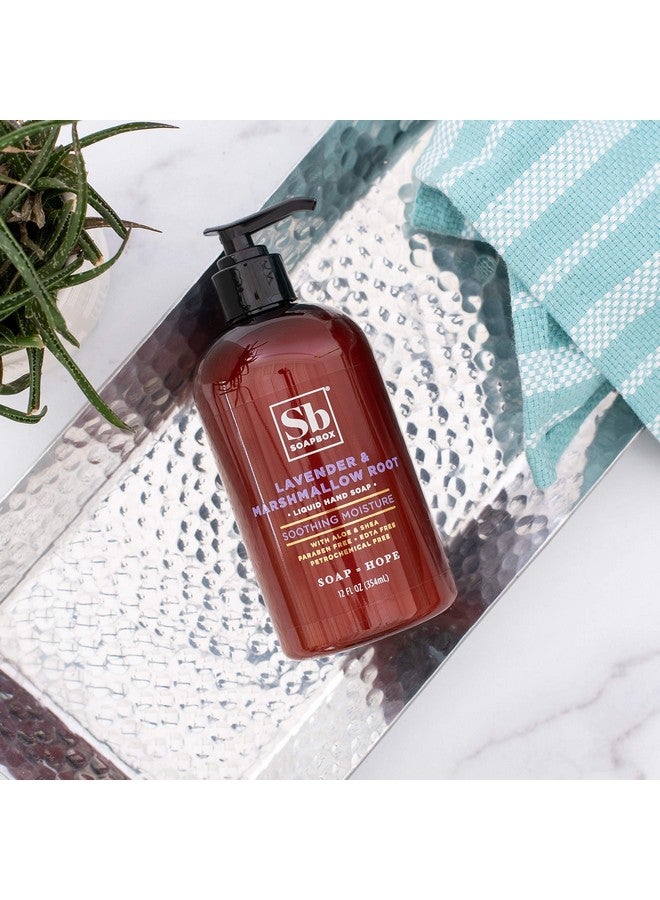 Soapbox Liquid Hand Soap Lavender & Marshmallow Rootgentle Moisturizing Hand Cleanser Vegan & Cruelty Free Hand Wash For Kitchen And Bathroom 12Oz Pump Bottles (Pack Of 3) - Image 5