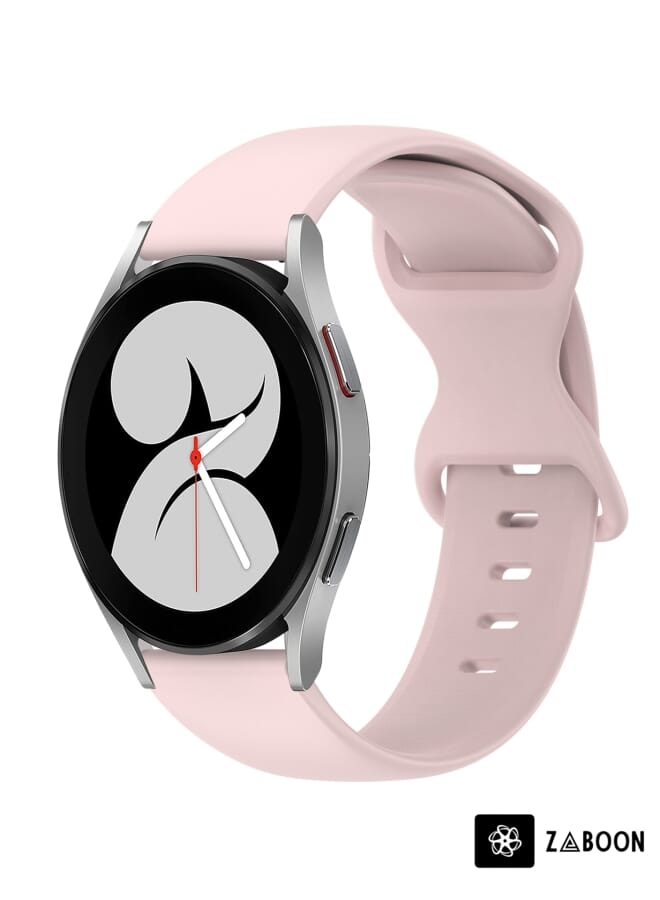 Zaboon Samsung Galaxy Watch 4 40mm 20mm Butterfly Buckle Solid Color Silicone Watch Band - Image 1