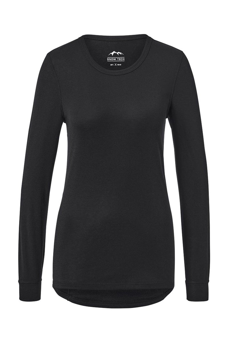Tchibo Women 2 Pieces Plain Sleepwear Top And Bottom Set, Black  - Image 2