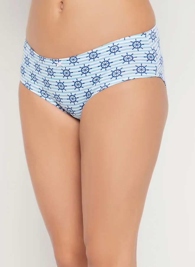 Clovia Clovia Pack of 3 - Sea Life Print Mid Rise Hipster Briefs with Inner Elastic