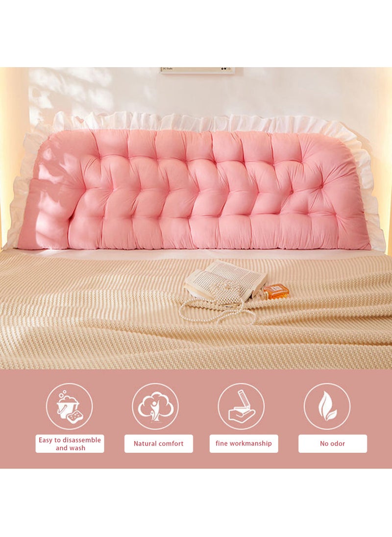 50*180cm Bedside Cushion, Soft Bag, Bed Cushion, Reading Large Back Cushion, Sofa Pillow (Light Grey)