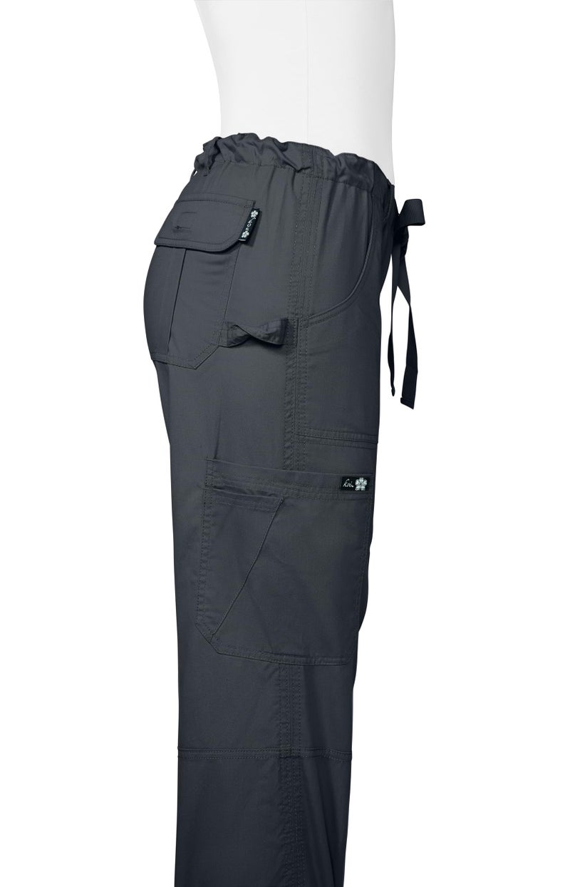koi womens Charcoal medical scrubs pants, Charcoal, Small US - Image 3