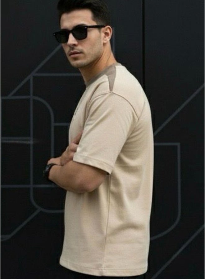 Dayton Drop Shoulder Half Sleeves Cotton Oversized T-Shirt - Image 4
