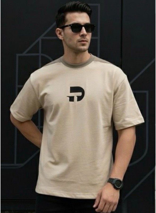 Dayton Drop Shoulder Half Sleeves Cotton Oversized T-Shirt - Image 5