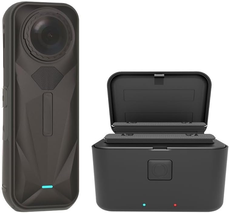 Insta360 X5 Fast Charger Case 2 Pack Type C USB Quick Battery Charger Hub - Image 1