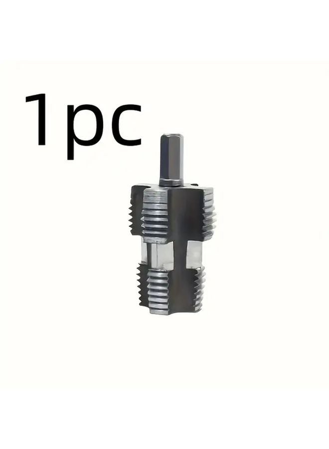 Silvery NPT Pipe Thread Tap Set Manual Internal Threading Tool for PPR Pipes - Image 1