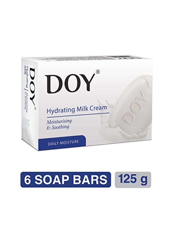 Doy Hydrating Milk Cream Soap, 125 G, Pack Of 6 - Image 3