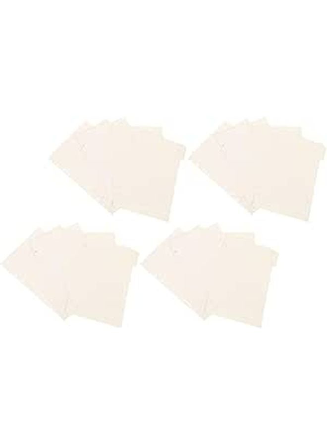 A5 Binder Dividers Index Tabs Set 4pcs White Organizer Sheets for School Office Home - Image 1