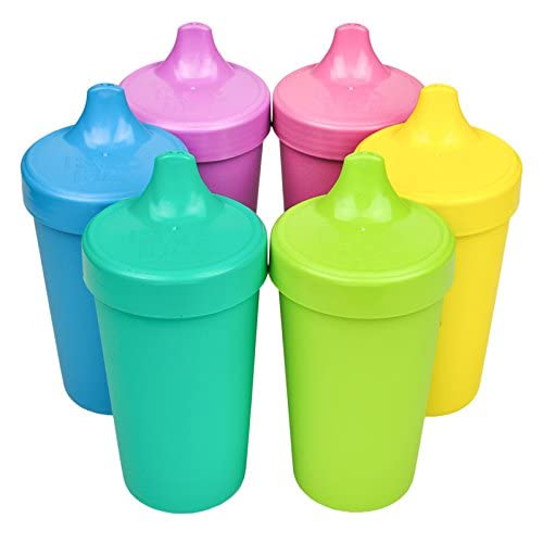 RePlay Sippy Cups for Toddlers  10 Oz Reusable Spill Proof Cups for Kids DishwasherMicrowave Safe  Made in USA  Set of 6313 x 625  Sorbet