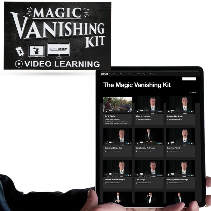 MAGIC MAKERS Magic Tricks Vanishing Kit with Silks & Secrets - Image 3