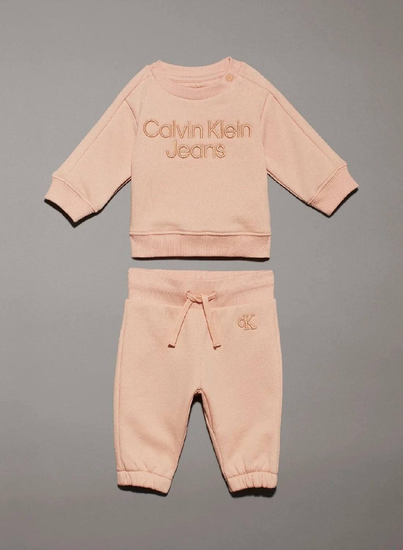 Calvin Klein Jeans Newborn Logo Jogging Suit - Image 1