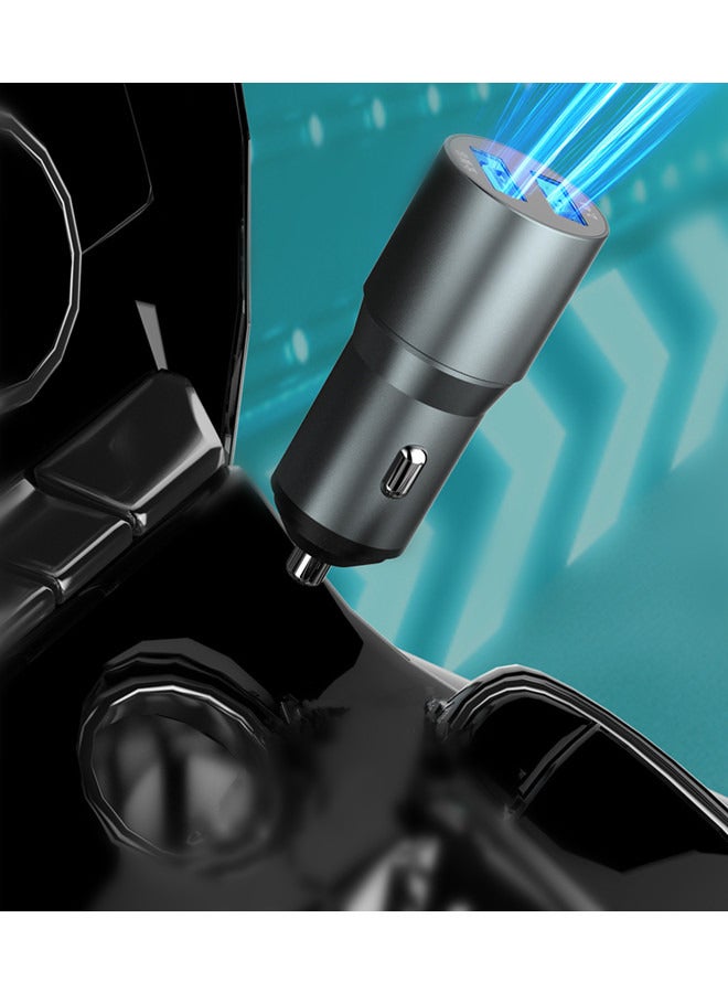 2 Port USB Car Charger - 65W Maximum Speed 2.4 Amp Quick Charger Compatible with iPhone Android and All USB Devices - Image 2