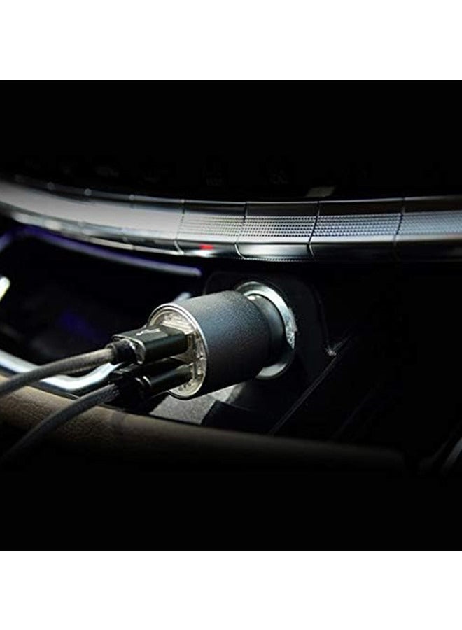 2 Port USB Car Charger - 65W Maximum Speed 2.4 Amp Quick Charger Compatible with iPhone Android and All USB Devices - Image 4