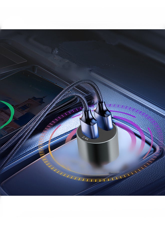 2 Port USB Car Charger - 65W Maximum Speed 2.4 Amp Quick Charger Compatible with iPhone Android and All USB Devices - Image 3