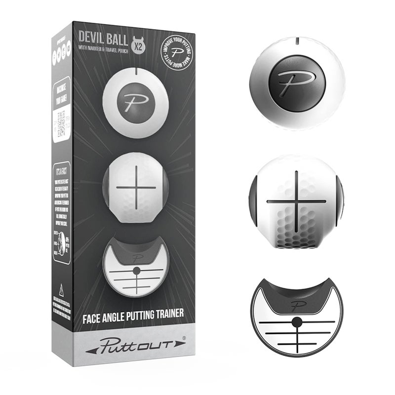 PuttOUT Devil Ball Face Angle Trainer - Perfect Your Putting - Image 1