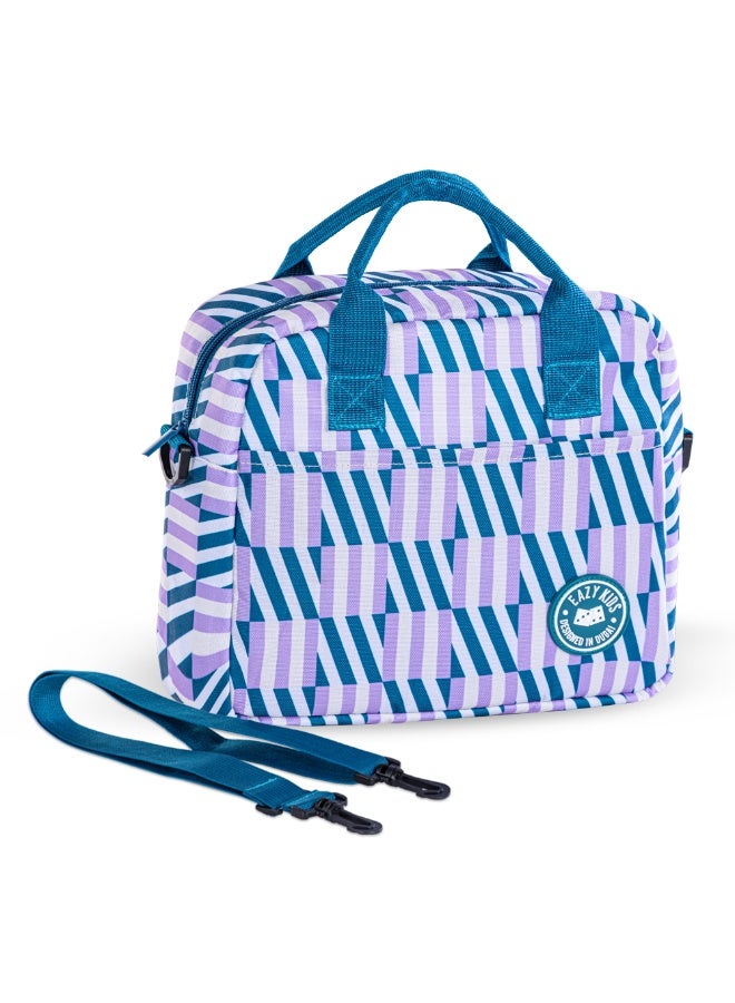 Eazy Kids Stripes Lunch Bag - Blue - Image 2