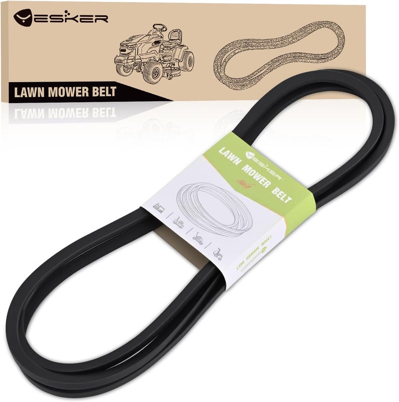 يسكر حزام سطح السفينة Yesker GX21833 لجزازة العشب John Deere مقاس 48 بوصة، حزام تشغيل سطح السفينة مقاس 1/2 × 141 بوصة لجزازات العشب John Deere D140 D120 D150 D160 L120 L145 L155 LA130 Z255 Z355 Z355E، حبل أراميد متين #GX20571 - Image 1