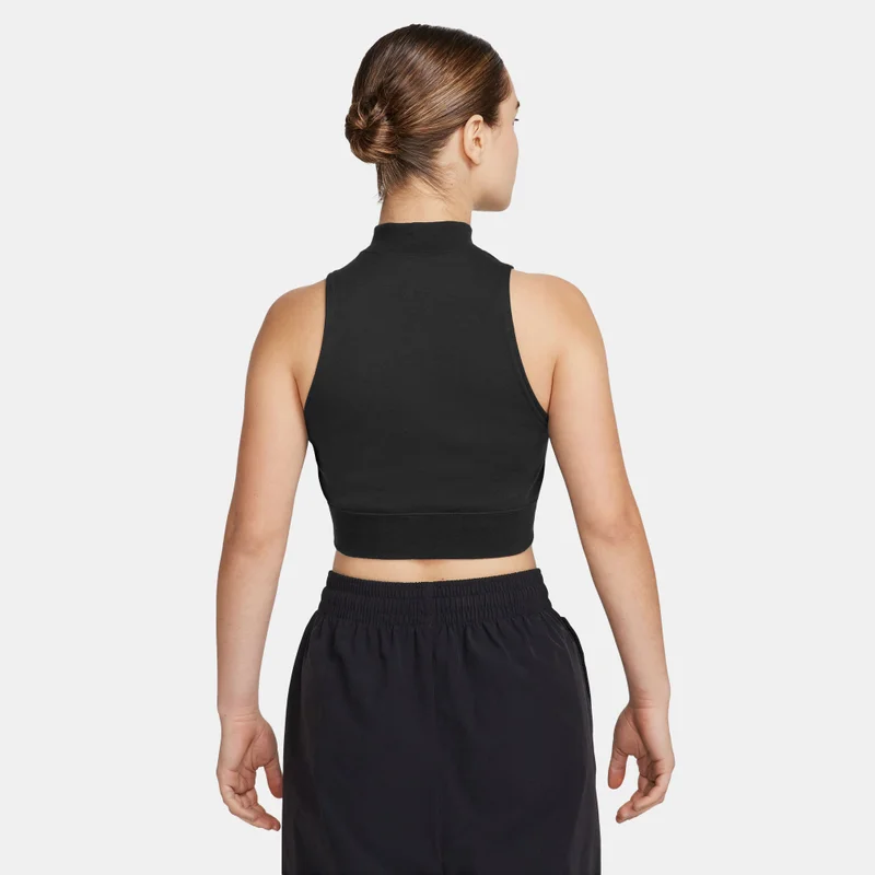 Nike Women's Sportswear Chill Terry 1/2-Zip Crop Top