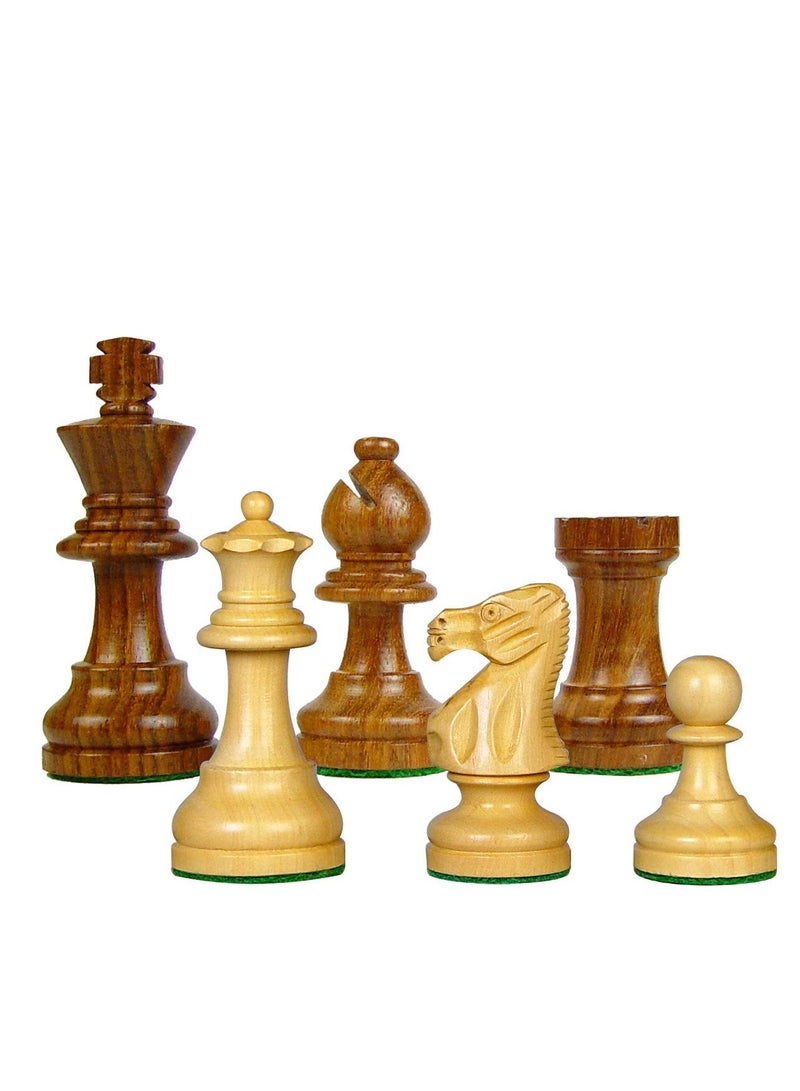 لوح الشطرنج الخشبي الكلاسيكي القابل للطي 3 في 1 الشطرنج الخشبي - Image 3