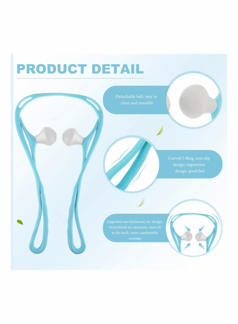 جهاز تدليك الرقبة باللون الأزرق - Image 3