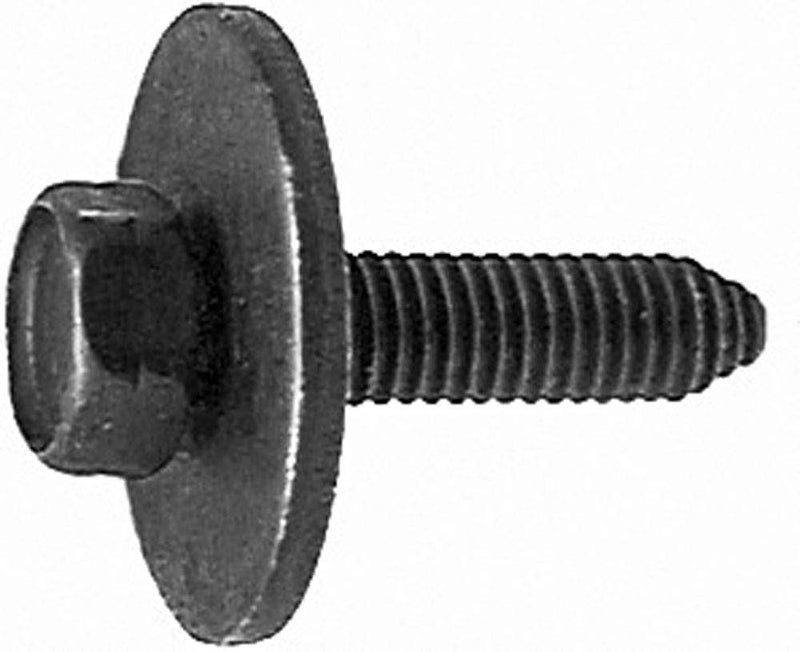 Clips AND FASTENERS 25 6-1.0 X 25mm Metric Hex Head Sems Bolts - Type CA - Image 1
