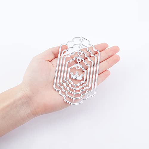 ORIGACH 5 Set 36 Pcs Bookmark Metal Cutting Dies Tag Die Cuts Embossing Stencils Scrapbooking Tool for DIY Card Scrapbooking - Image 5
