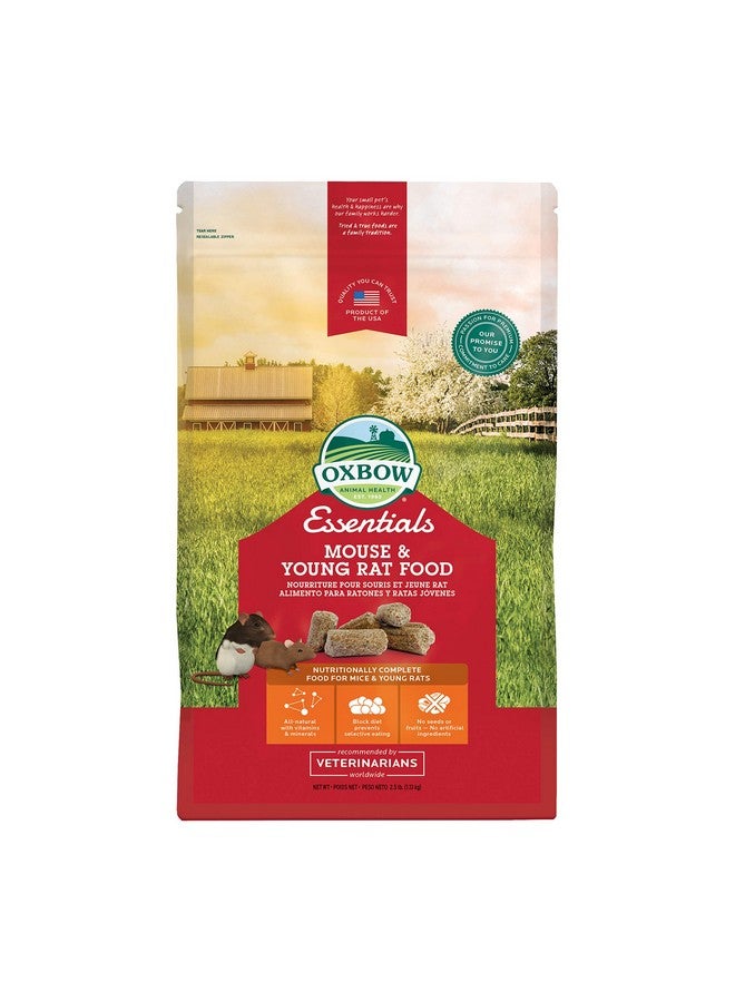 أوكسبو طعام أساسي للفئران والجرذان الصغيرة - طعام طبيعي بالكامل للفئران والجرذان الصغيرة - 2.5 رطل - Image 1
