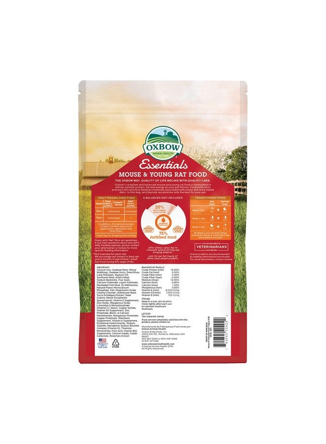 أوكسبو طعام أساسي للفئران والجرذان الصغيرة - طعام طبيعي بالكامل للفئران والجرذان الصغيرة - 2.5 رطل - Image 2
