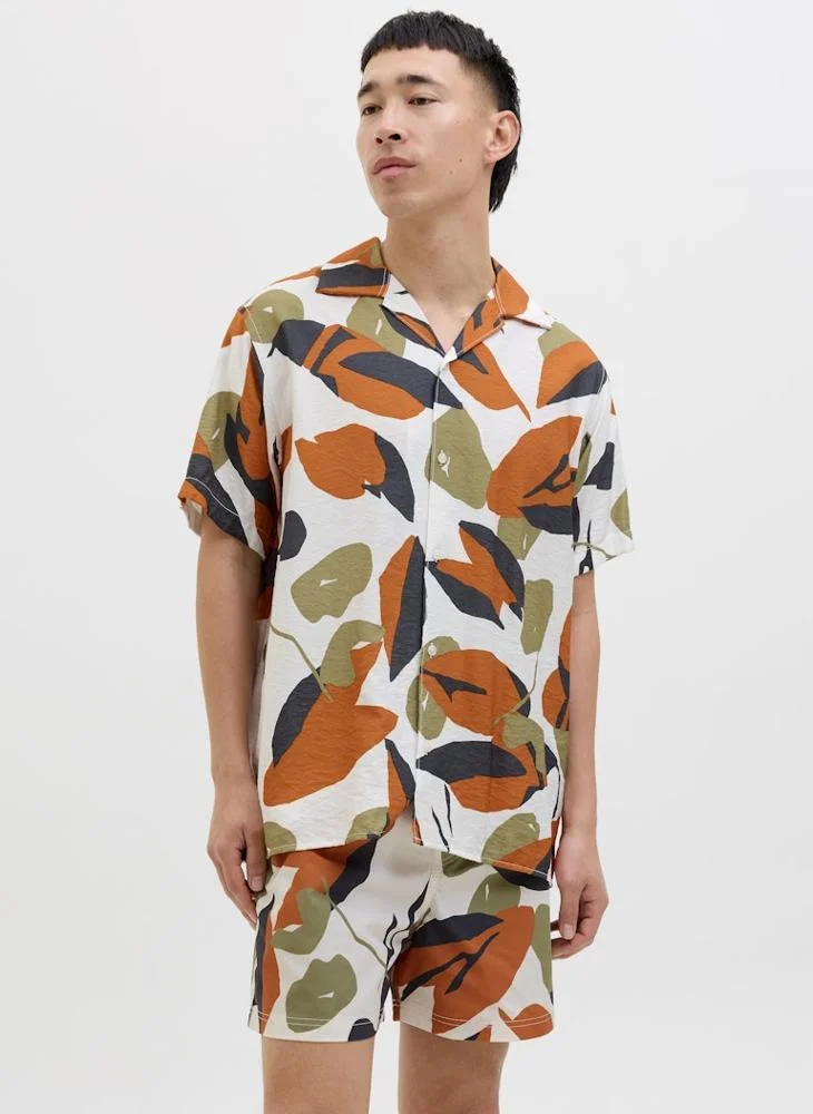 جاك اند جونز قميص جورتافيرا مطبوع