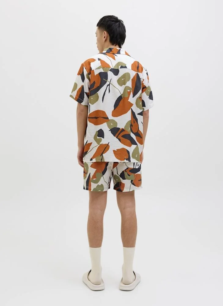 جاك اند جونز قميص جورتافيرا مطبوع