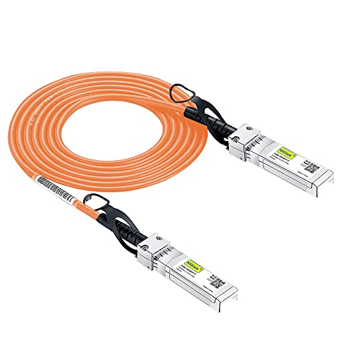 10Gtek [Orange Colored 10G SFP+ DAC Cable - Twinax SFP Cable for Cisco SFP-H10GB-CU2M, Ubiquiti UniFi, D-Link, Supermicro, Netgear, Mikrotik, Fortinet, 2-Meter(6.5ft) - Image 4