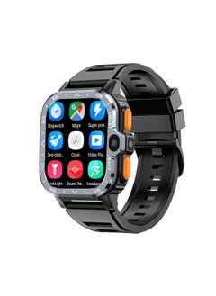 Generic Smart Watch 4G Card Watch HD Photo Explosions Smart Watch Sports Heart Rate Call-Color:Silver 16g  - Image 2