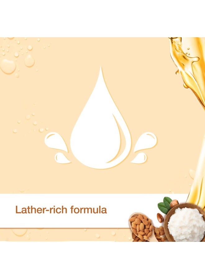 Johnson's Oil-In-Body Wash, Vita-Rich - Rejuvenating,  Nourishes And Softens The Skin For 24-Hour Hydration, Enriched with  almond oil & shea butter, 400ml - Image 5