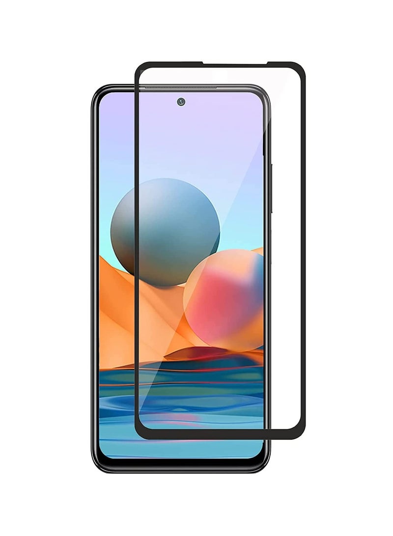 Full Coverage Tempered Glass Screen Protector Compatible with Xiaomi Redmi Note 9, Xiaomi Redmi Note 10/10s, Xiaomi Redmi Note 11 - Black Frame - Image 4