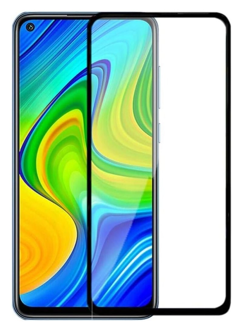 Full Coverage Tempered Glass Screen Protector Compatible with Xiaomi Redmi Note 9, Xiaomi Redmi Note 10/10s, Xiaomi Redmi Note 11 - Black Frame - Image 1