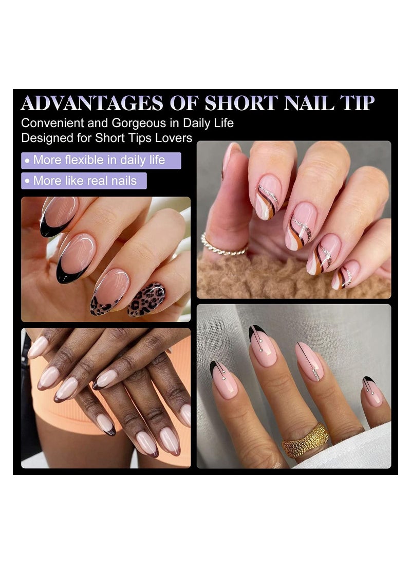 Remy Belle - XS Soft Gel Nail Tips Almond 240 Pcs of 12 sizes Kit - Image 1