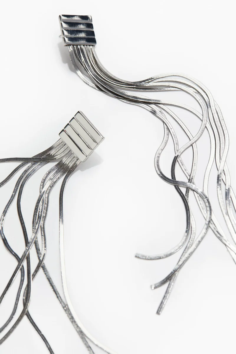 H&M Herringbone Chain Earrings