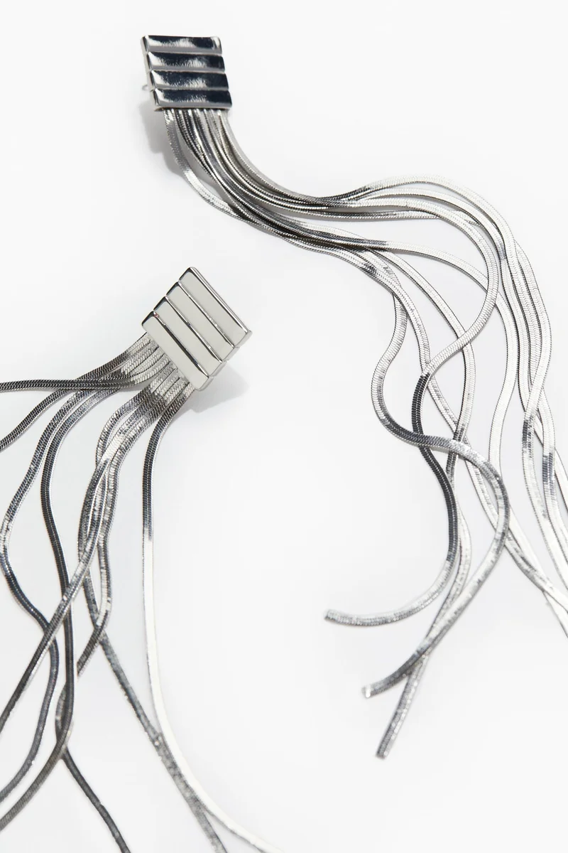 H&M Herringbone Chain Earrings