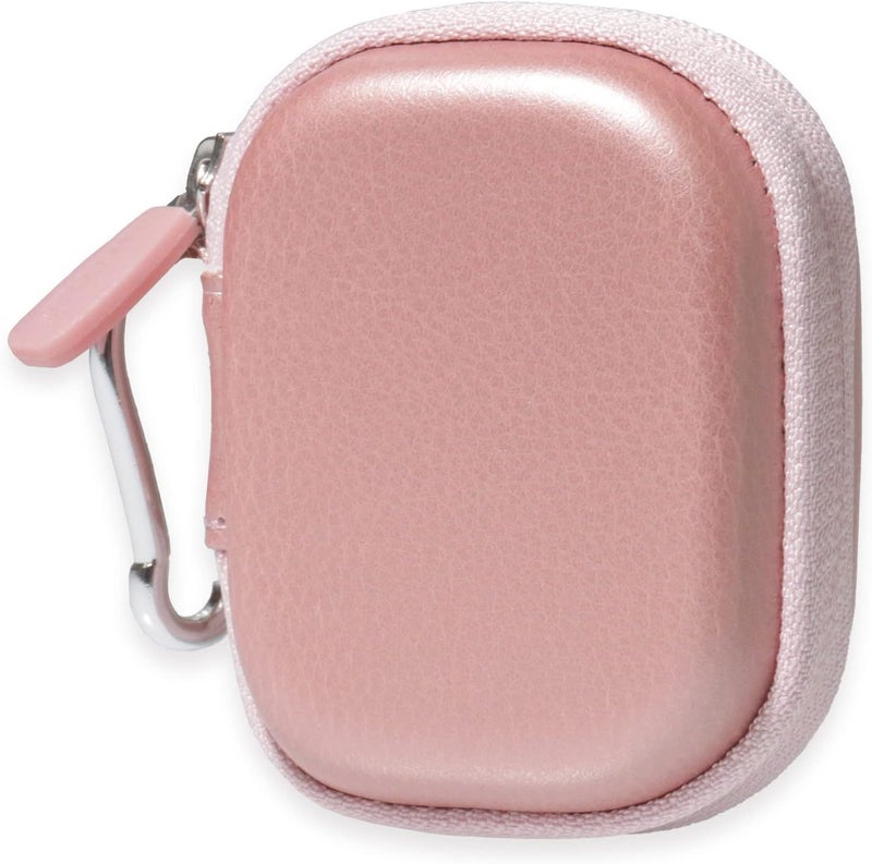CaseSack Case for TAGRY X08 Bluetooth Headphones True Wireless Earbuds 60H, mesh Pocket for Charge Cable (Rose Gold) - Image 3