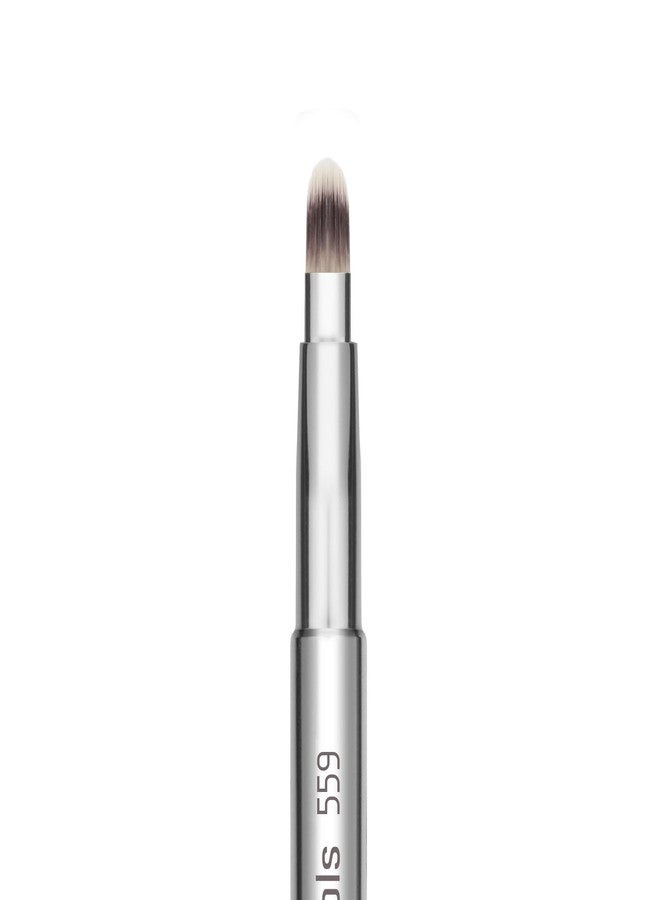 Bdellium Tools Professional Makeup Brush - Studio Series 559U Retractable Push-up Lip - With All-Vegan Synthetic Fibers, For Flawless Lip Color and Precise Application on the Go (Silver, 1pc) - Image 2
