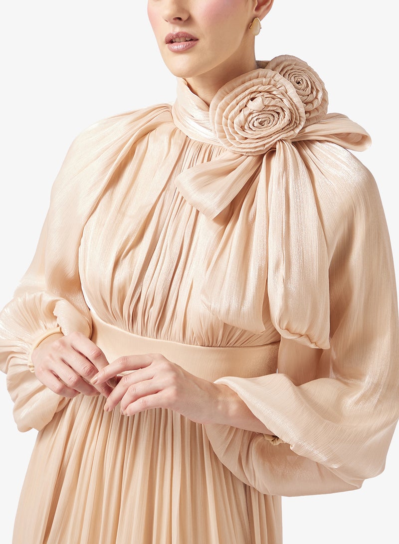 Khizana Ruched A-line Dress - Image 3