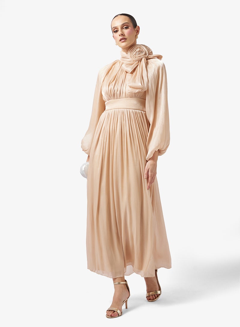 Khizana Ruched A-line Dress - Image 4