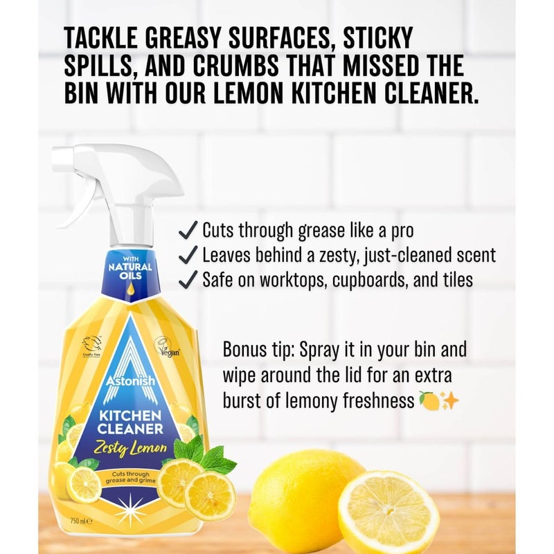 Astonish Kitchen Cleaner, Zesty Lemon,750ml - Image 4
