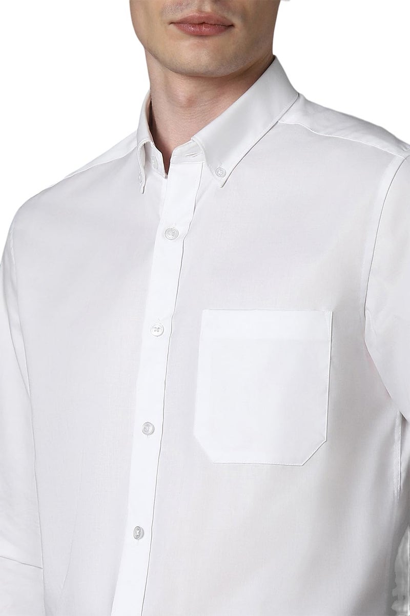 LOUIS PHILIPPE قميص لويس فيليب للرجال من القطن بتصميم كلاسيكي (LPSFMCLPG89904_White, 42) - Image 4