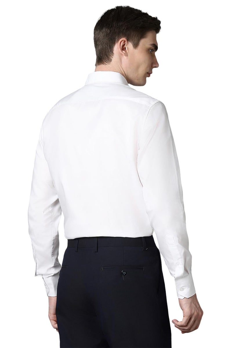 LOUIS PHILIPPE قميص لويس فيليب للرجال من القطن بتصميم كلاسيكي (LPSFMCLPG89904_White, 42) - Image 3