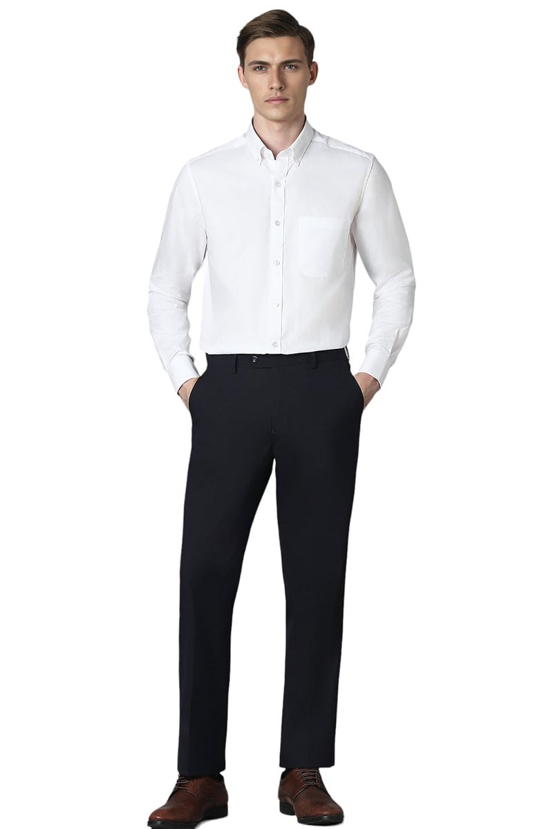 LOUIS PHILIPPE قميص لويس فيليب للرجال من القطن بتصميم كلاسيكي (LPSFMCLPG89904_White, 42) - Image 5