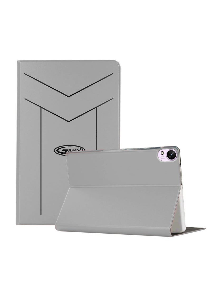 جيماكس غطاء حماية قلاب من جلد البولي يوريثان بإغلاق مغناطيسي لهاتف هواوي ميت باد 11.5 S 2024 (11.5 بوصة) GMAX رمادي - Image 1