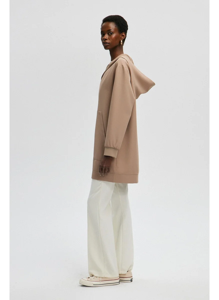 Touche Prive Zippered Thin Crepe Jacket